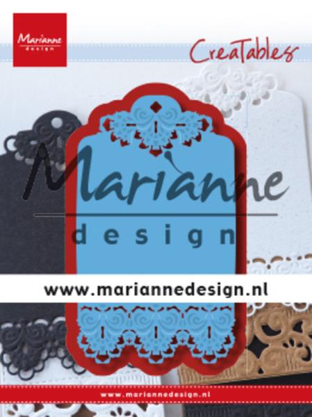 Marianne Design Creatables - Dies -  Brocante Label  - Präge- und Stanzschablone 