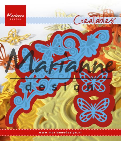 Marianne Design Creatables - Dies -  Butterfly Border  - Präge- und Stanzschablone 