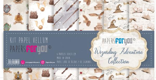 Papers For You - Vellum Paper Pack- Wizarding Adventure  30 x 31 cm 