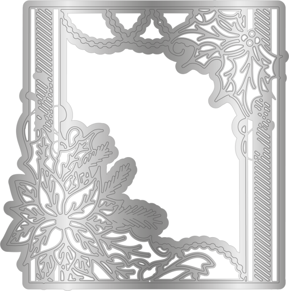 Gemini Decorative Frame Stamp & Die Christmas Foliage  - Stempel & Stanze 