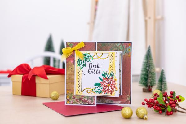 Gemini Decorative Frame Stamp & Die Christmas Foliage  - Stempel & Stanze 