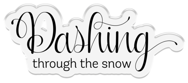 Gemini Decorative Frame Stamp & Die Dashing Through the Snow  - Stempel & Stanze 