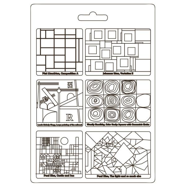 Stamperia - Soft Mould - "Bauhaus Squares" - Gießform 