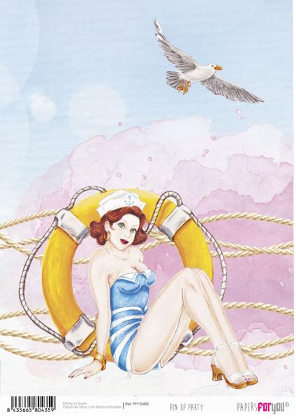 Paper For you - Rice Paper Kit -   Pin Up Party  - Decoupage