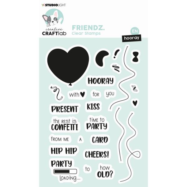 Creative Craft Lab - Studio Light - Clear Stamp - Hooray - Stempel