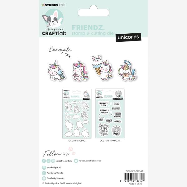 Creative Craft Lab - Studio Light - Clear Stamp & Dies - Unicorns - Stanze & Stempel