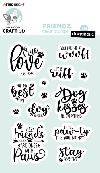 Creative Craft Lab - Studio Light - Clear Stamp - Dogaholic - Stempel