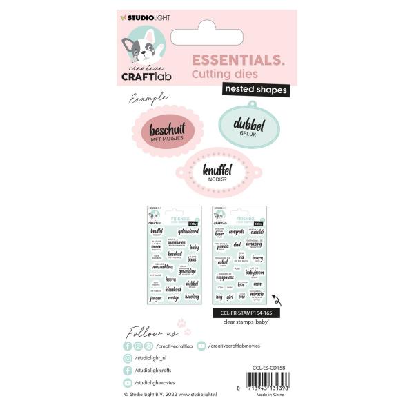 Creative Craft Lab - Studio Light - Dies - Nested shapes oval - Stanze 