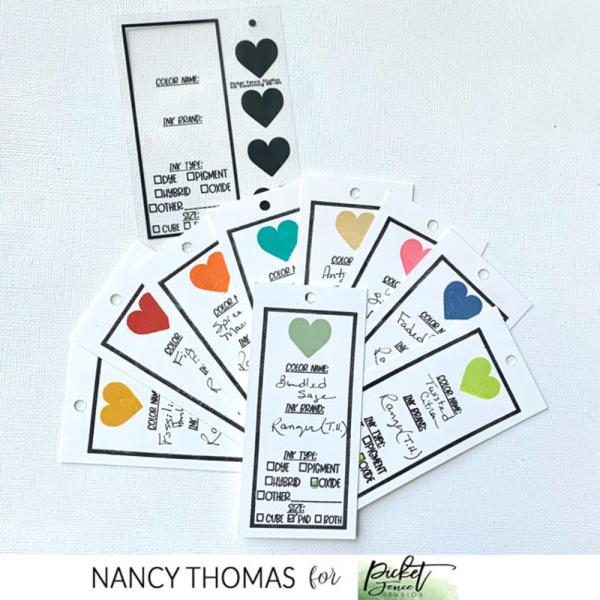 Picket Fence Studios - Clear Stamp - "Ink Swatching " Stempel 