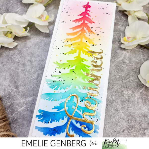 Picket Fence Studios - Stencil - "Tall Christmas Tree" - Schablone