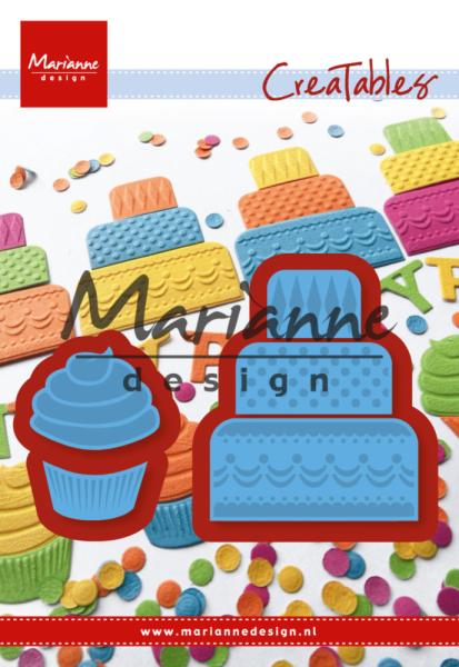 Marianne Design Creatables - Dies -  Mini Cake And Cupcake  - Präge - und Stanzschablone 