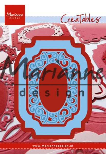 Marianne Design Creatables - Dies -  Oval Label  - Präge - und Stanzschablone 