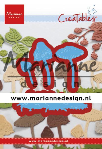 Marianne Design Creatables - Dies -  Tiny's Mushrooms  - Präge - und Stanzschablone 