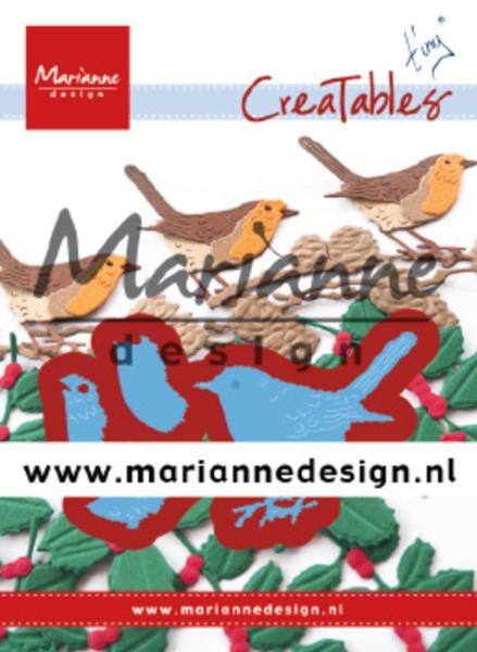 Marianne Design Creatables - Dies -  Tiny's Red Robin  - Präge - und Stanzschablone 