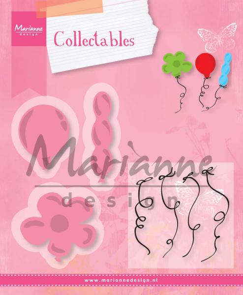 Marianne Design -Collectables - Stamp & Dies -  Balloons  - Stempel und Stanzschablone