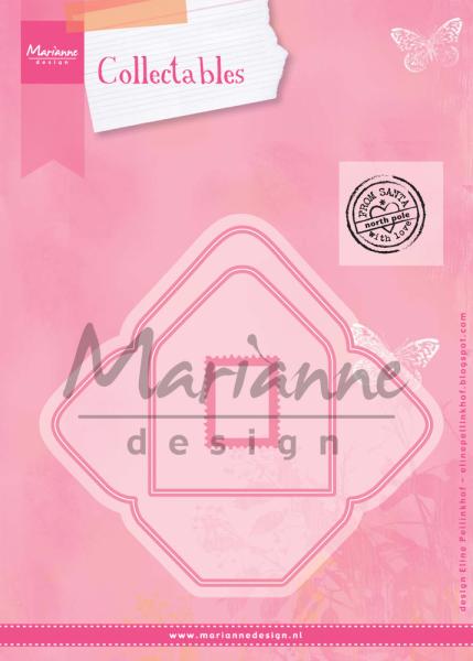 Marianne Design -Collectables - Stamp & Dies -  Eline's Envelope  - Stempel und Stanzschablone