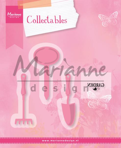 Marianne Design -Collectables - Stamp & Dies -  Garden Tools  - Stempel und Stanzschablone