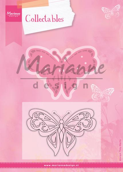 Marianne Design -Collectables - Stamp & Dies -  Tiny's Butterfly 2  - Stempel und Stanzschablone