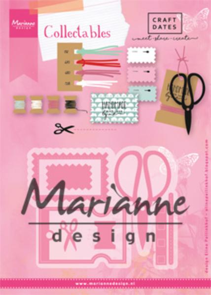 Marianne Design Collectables -  Dies - Eline's Craft Dates  - Präge - und Stanzschablone 