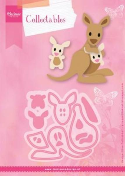 Marianne Design Collectables -  Dies - Eline's Kangaroo & Baby  - Präge - und Stanzschablone 