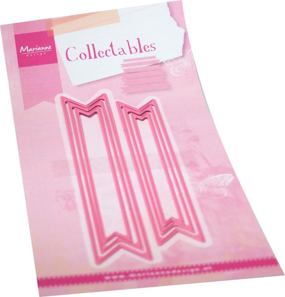 Marianne Design Collectables -  Dies - Text Banners  - Präge - und Stanzschablone 