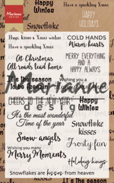 Marianne Design - Clear Stamps -  Happy Holidays - Stempel 