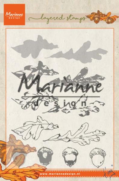 Marianne Design - Clear Stamps - Layered Autumn Leaves - Stempel 