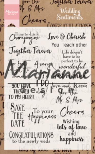 Marianne Design - Clear Stamps -  Wedding Sentiments - Stempel 