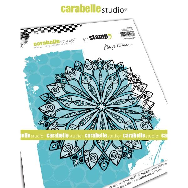 Carabelle Studio - Cling Stamp Art - Kaleidoscope round - Stempel