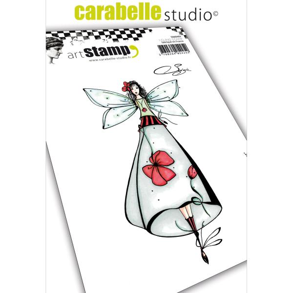 Carabelle Studio - Cling Stamp Art -  Fee Coquelicot - Stempel