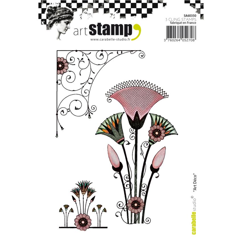 Carabelle Studio - Cling Stamp Art - Art deco - Stempel