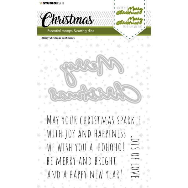 Studio Light -  Stempel mit Stanze Christmas Sentiments