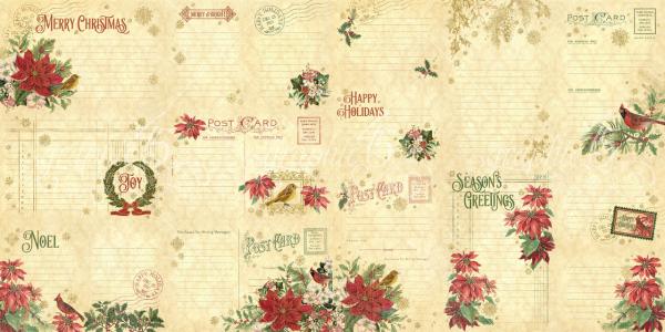 Graphic 45 "Warm Wishes " Ephemera - Stanzteile & Journaling Cards