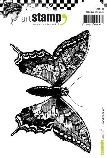 Carabelle Studio - Cling Stamp Art -  Grand Papillon - Stempel