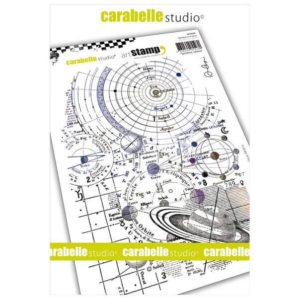 Carabelle Studio - Cling Stamp Art - Sonnensystem - Stempel