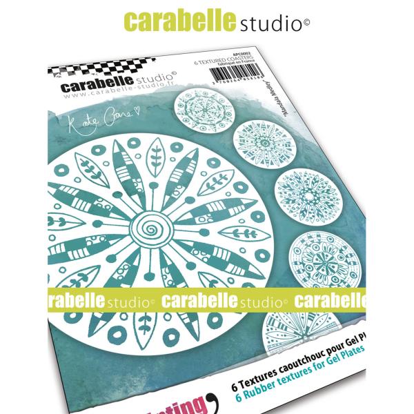 Carabelle Studio - Art Printing - Textures Coasters Mandala Medley  - Druckplatte 