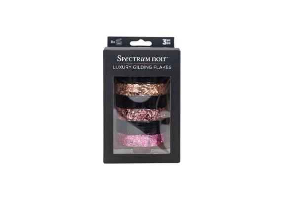 Spectrum Noir - Gilding Flakes -  Blush - Rose Gold- Soft Rose - Pritty Pink  - 3x50ml - Dekometallflocken