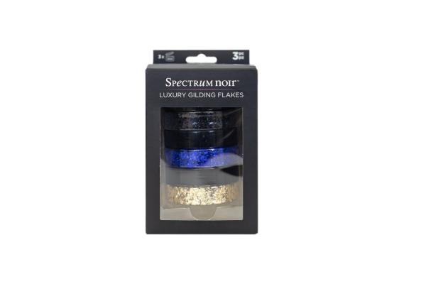 Spectrum Noir - Gilding Flakes - Cosmic - Blue Moon - Outer Space - Starlight - 3x50ml - Dekometallflocken