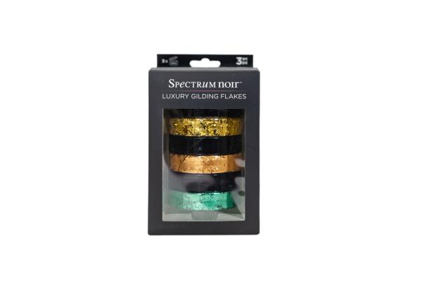 Spectrum Noir - Gilding Flakes - Patina - Sunglow - Rich Copper - Verdigiris - 3x50ml - Dekometallflocken