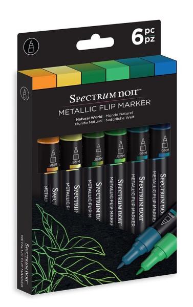 Spectrum Noir - Metallic Flip Marker - " Natural World " - Metallicstifte