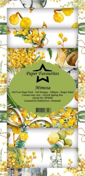 Paper Favourites - "  Mimosa  " - Slim Paper Pack - 3x8 Inch 