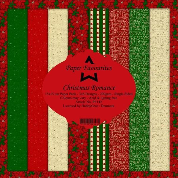 Paper Favourites - "  Christmas Romance  " - Paper Pack - 6x6 Inch