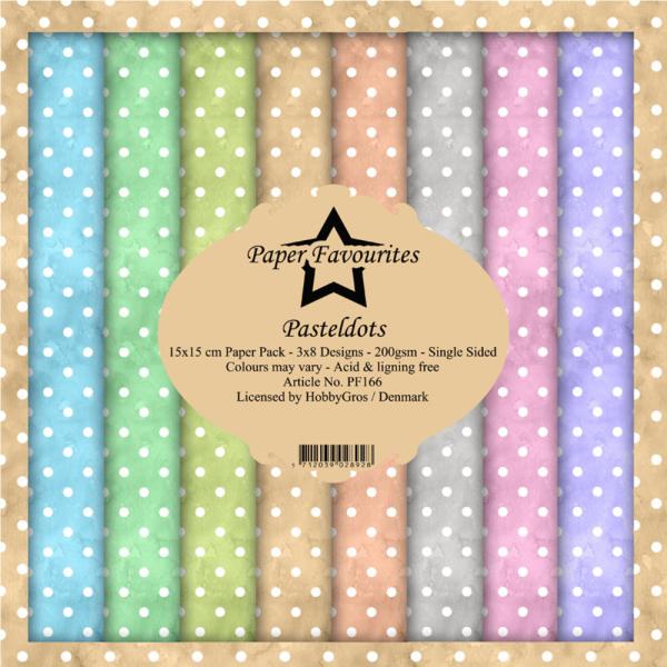 Paper Favourites - "  Pastel Dots  " - Paper Pack - 6x6 Inch