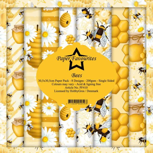 Paper Favourites - "  Bees  " - Paper Pack - 12x12 Inch