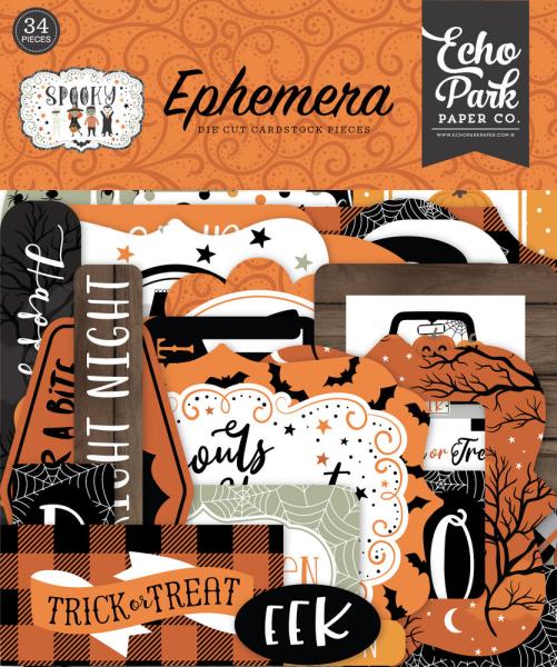 Echo Park - Ephemera -  "Spooky" - Stanzteile