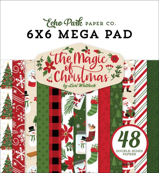 Echo Park - Cardmakers Mega Pad 6x6" -  "The Magic Of Christmas" - Paper Pack