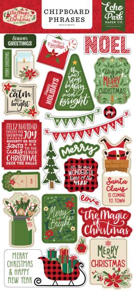 Echo Park - Chipboard - "The Magic Of Christmas" - Sticker