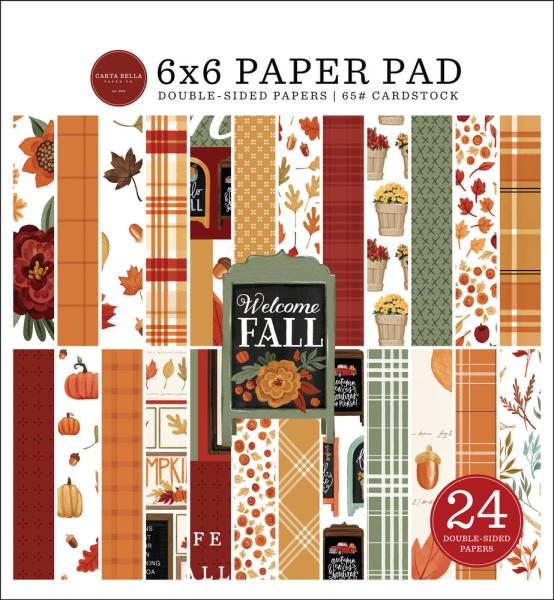 Carta Bella - Paper Pad 6x6" - "Welcome Fall" - Paper Pack