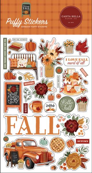 Carta Bella  - Puffy Stickers - "Welcome Fall" - Aufkleber