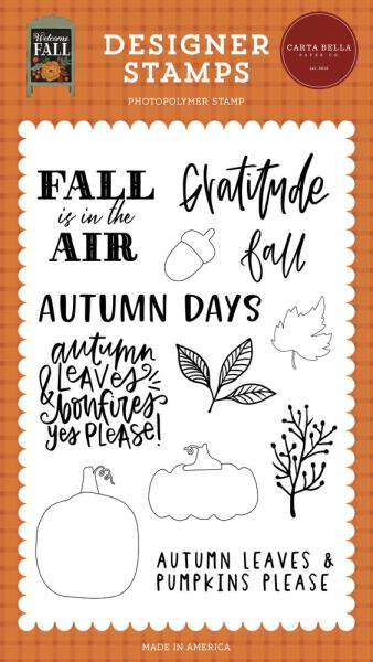 Carta Bella - Clear Stamp - "Pumpkins Please" - Stempelset